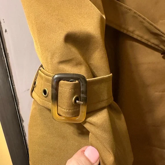 Bernardo Olive Brown Trench Coat with Belt - Picture 2 of 8